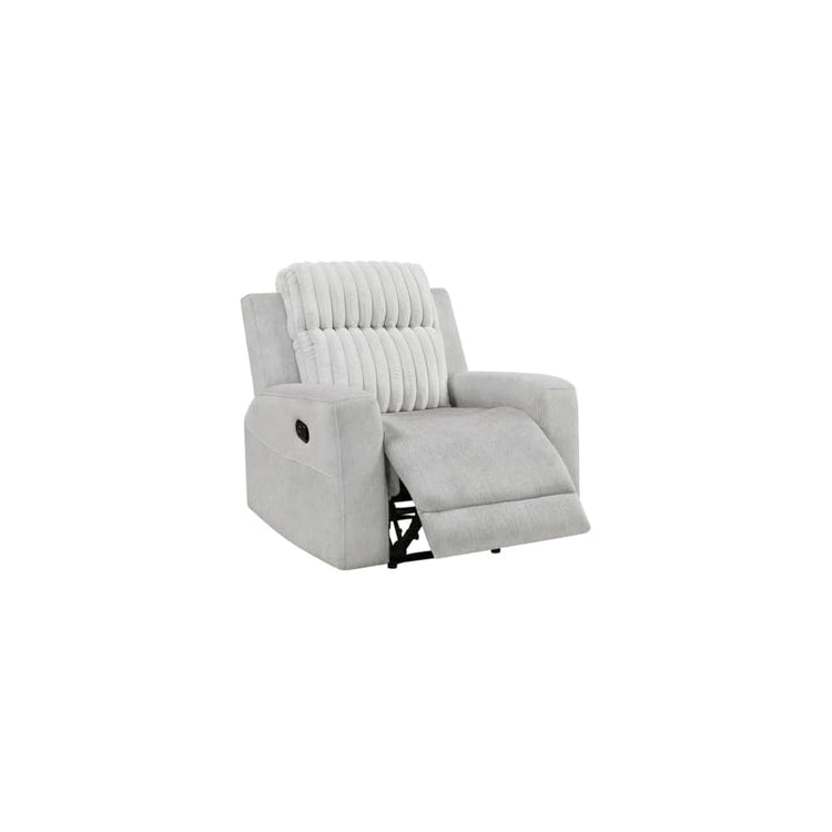 Lexicon Benton Corduroy Reclining Chair in Light Gray