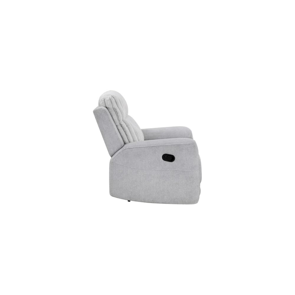 Lexicon Benton Corduroy Reclining Chair in Light Gray