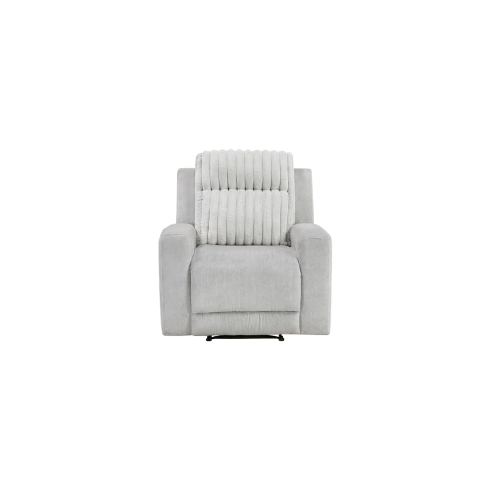 Lexicon Benton Corduroy Reclining Chair in Light Gray