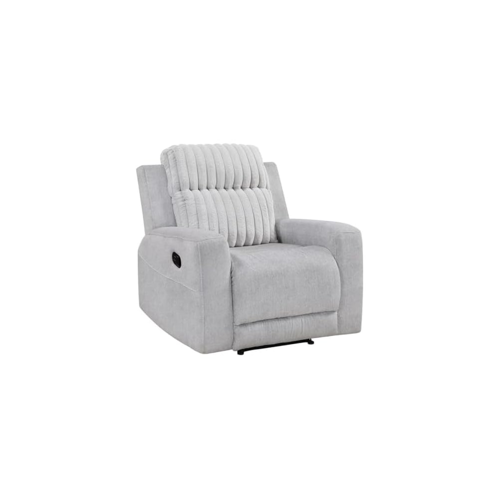 Lexicon Benton Corduroy Reclining Chair in Light Gray