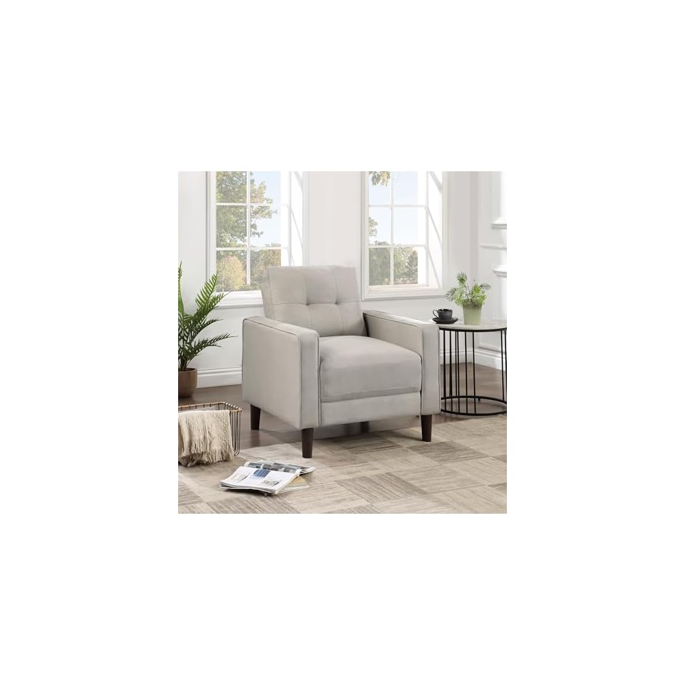 Coaster Bowen Living Room Performance Fabric Accent Chair, Beige 506787