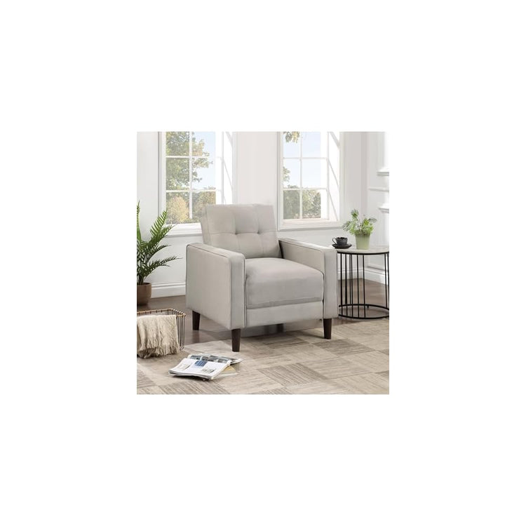Coaster Bowen Living Room Performance Fabric Accent Chair, Beige 506787